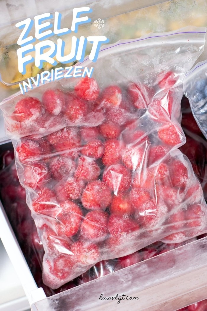vers fruit invriezen