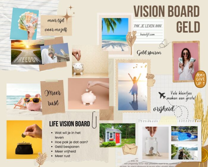 vision board geld ideeen