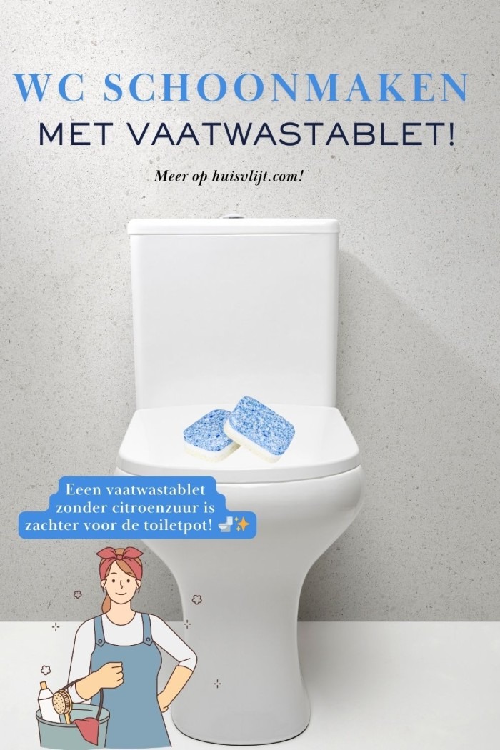 wc schoonmaken met vaatwastablet