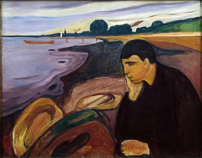 Edvard Munch Melancholy 1894 96 1