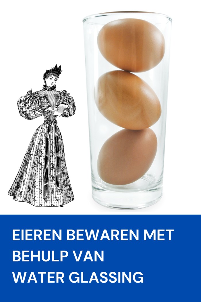 eieren bewaren met water glassing