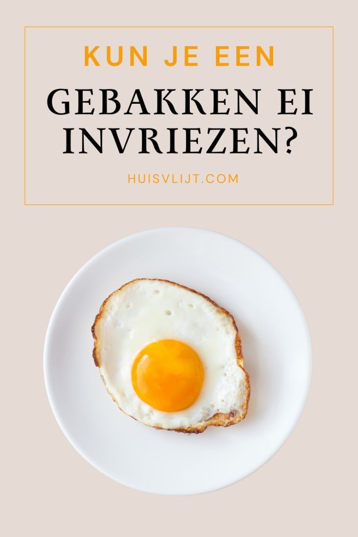 gebakken ei invriezen