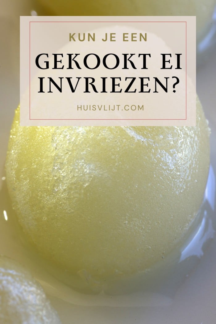 gekookt ei invriezen