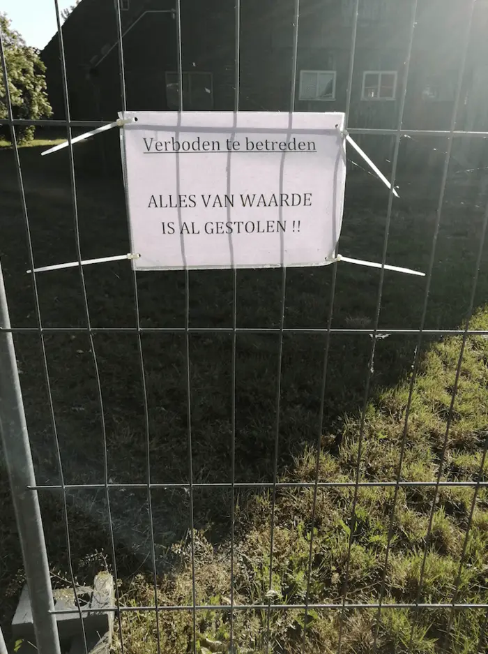 Verbale inbraakpreventie! 9 Verbale inbraakpreventie!