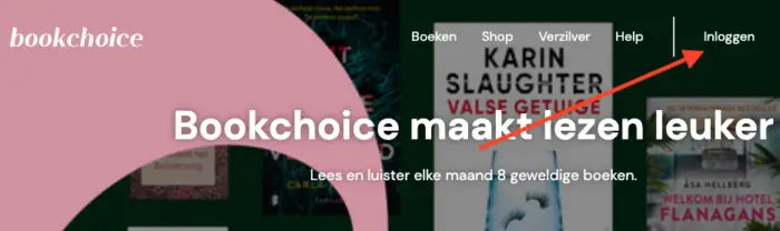 bookchoice inloggen