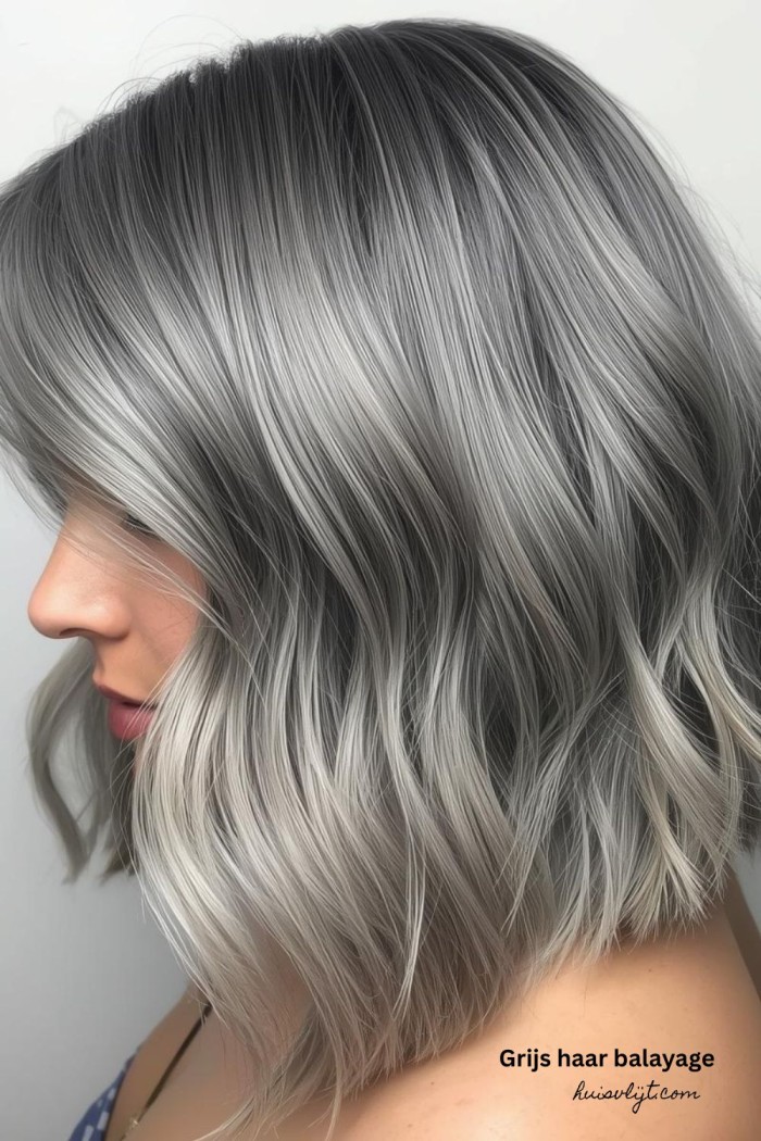 grijs haar balayage