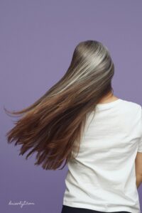 grijs haar highlights
