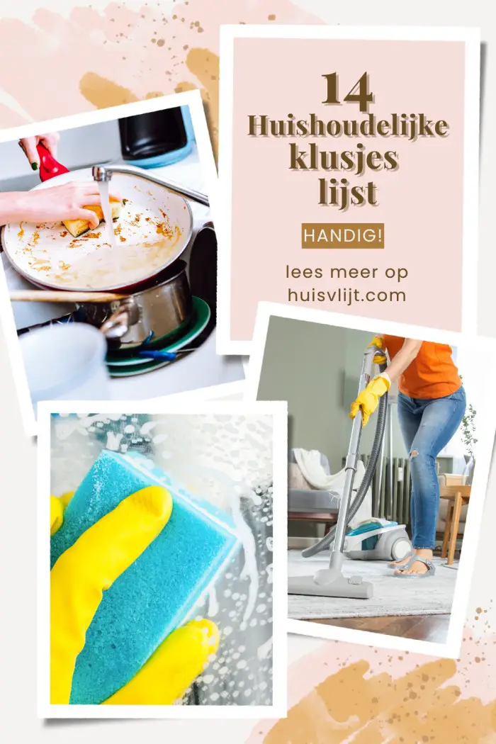 huishoudelijke klusjes lijst