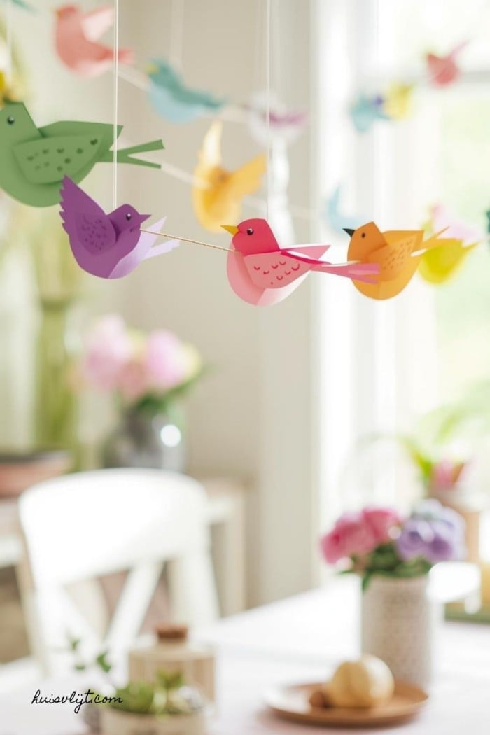 inspiratie voor lente decoratie knutselen