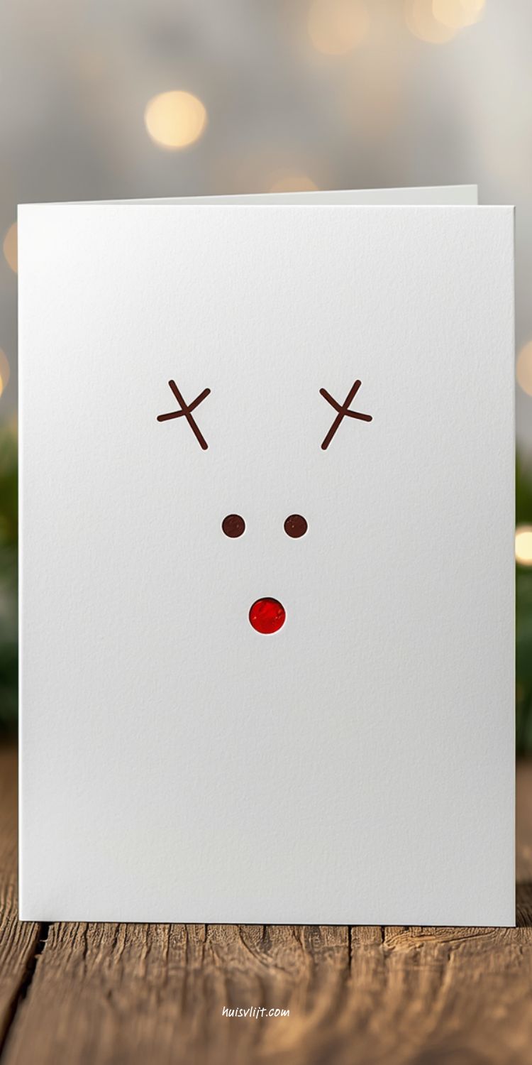 simpel kerstkaartje maken