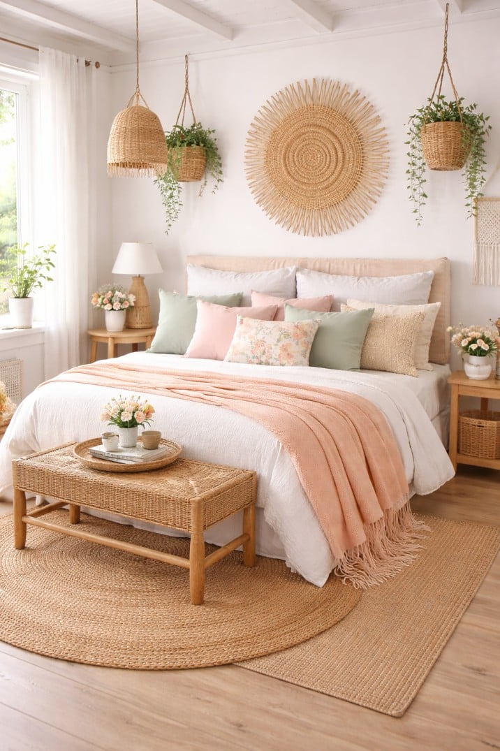 slaapkamer bohemian voorjaar