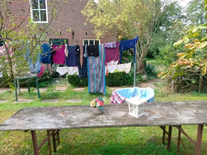 was drogen buiten tuin
