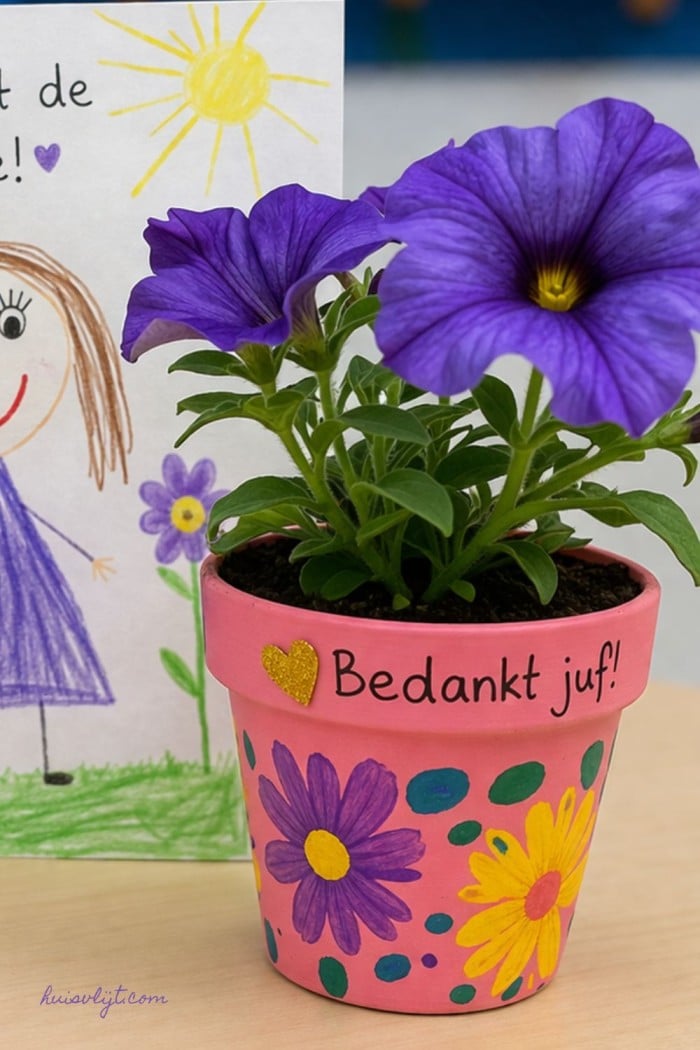 Afscheidscadeau voor de juf: 23 originele én eenvoudige ideeën (groep 1 t/m 8) 5 afscheidscadeau juf plant