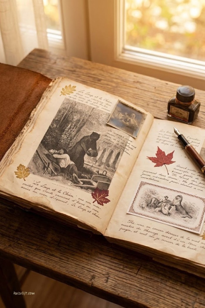 7 x Creatief met oude boeken en boek pagina's 7 scrapbook pagina idee