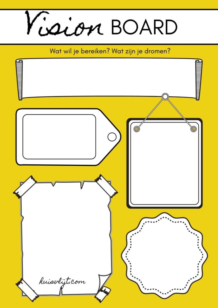 vision board template