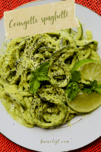 Courgette spaghetti