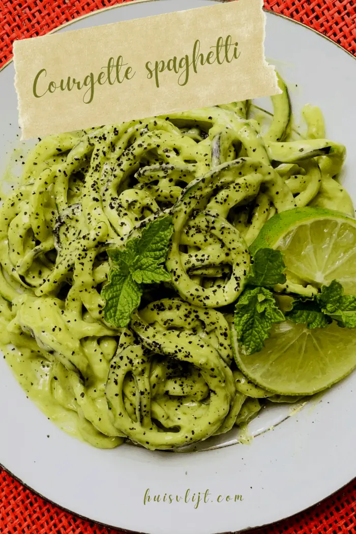 Courgette spaghetti zelf maken + een recept