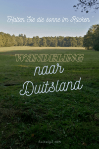 Wandeling naar Duitsland