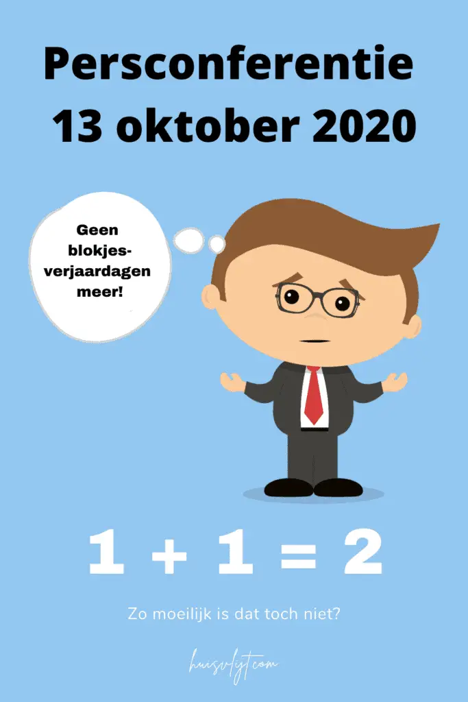 Persconferentie 13 oktober