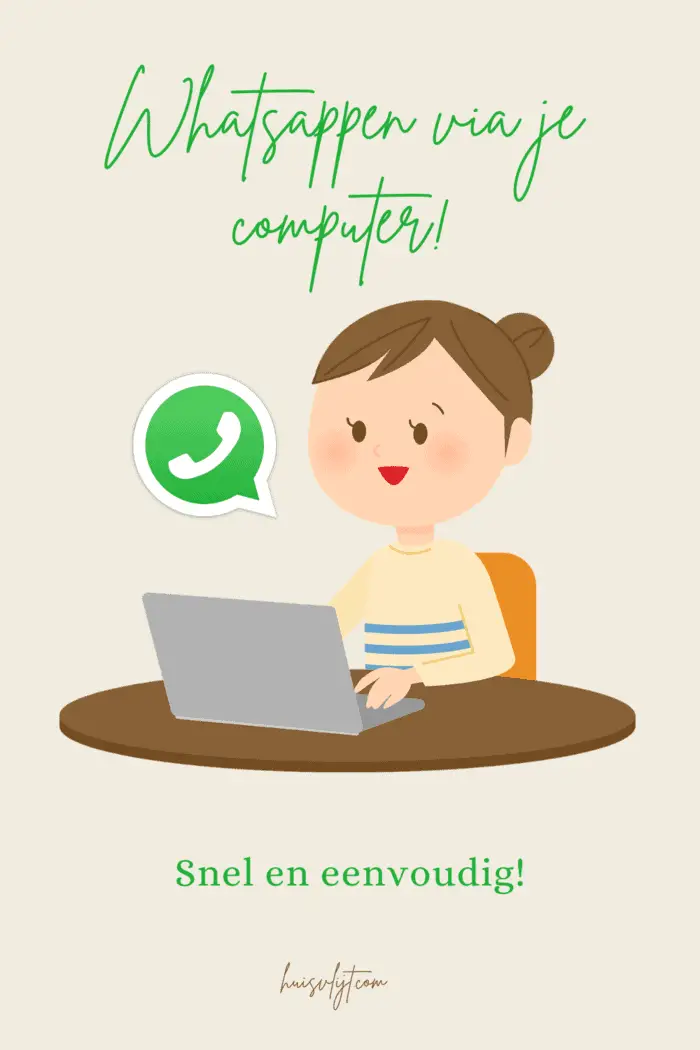 Whatsappen via computer