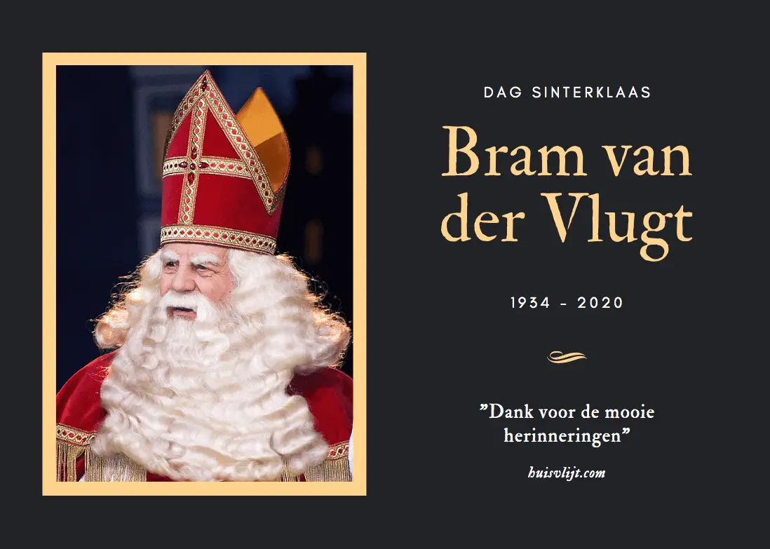 Bram van der Vlugt: En toen ging Sinterklaas ook nog dood...