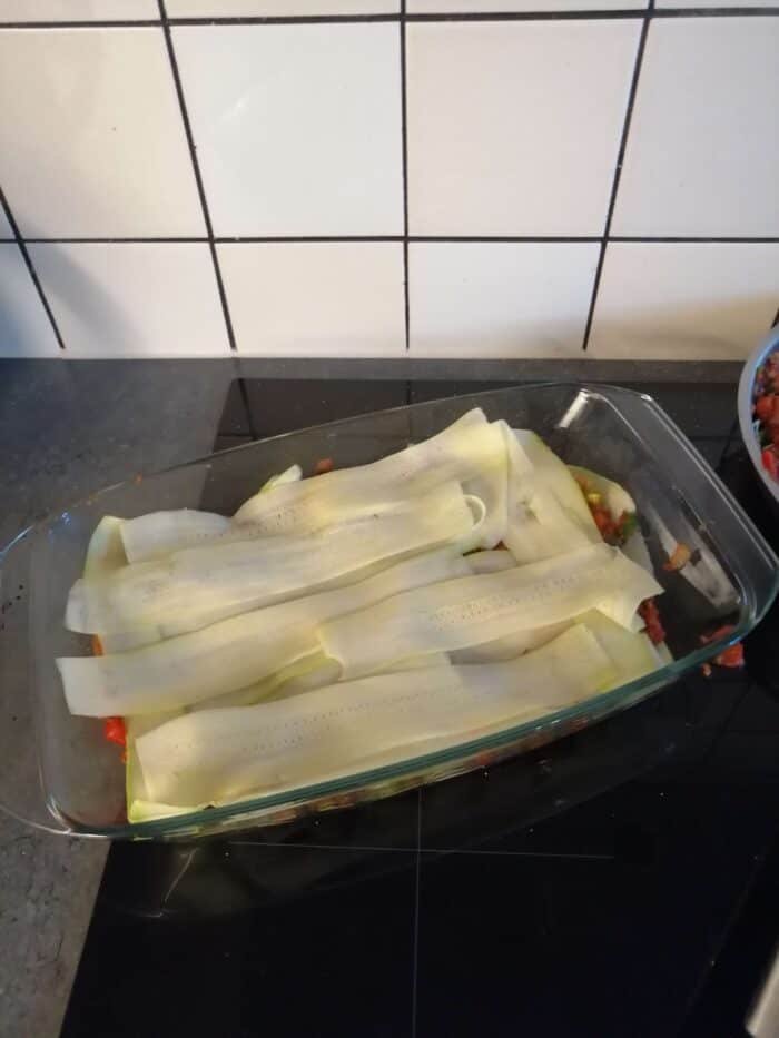 Lasagne van courgette