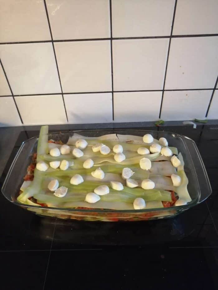 Lasagne van courgette