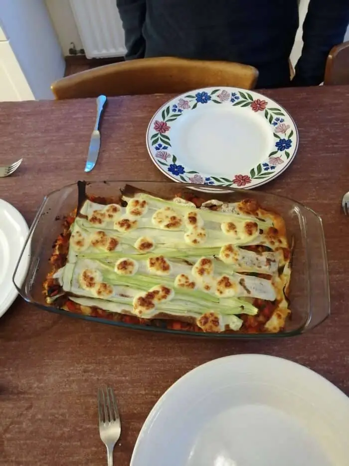 Lasagne van courgette