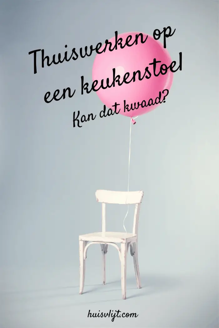 Thuiswerken op een bureaustoel