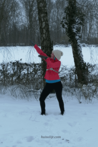 hardlopen in de sneeuw