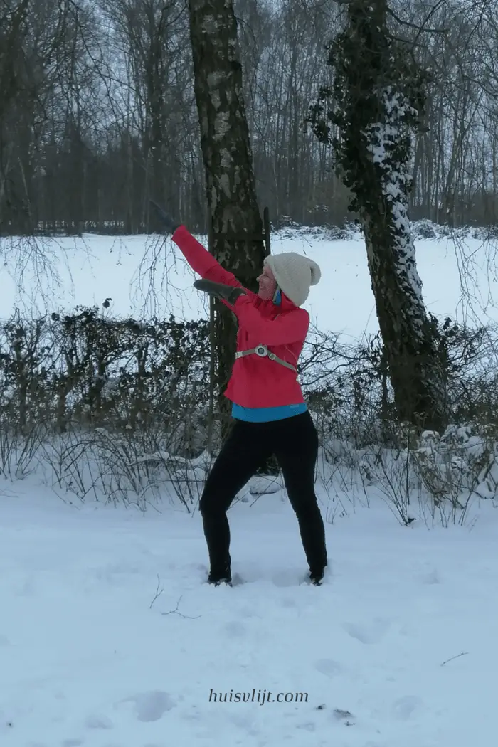 hardlopen in de sneeuw