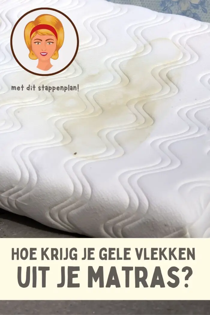 gele vlekken uit matras krijgen