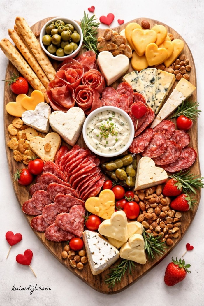 Valentijnsdag DIY: van ontbijt tot Valentijnsdag Borrelplank 3 valentijnsdag eten