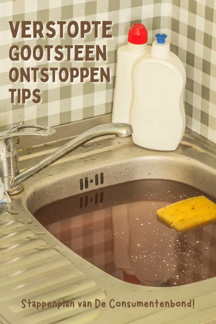 verstopte gootsteen ontstoppen