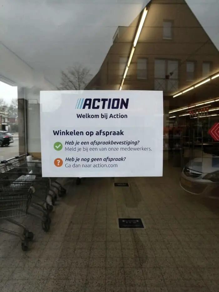 Winkelen op afspraak bij Action