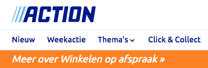 Winkelen op afspraak bij Action