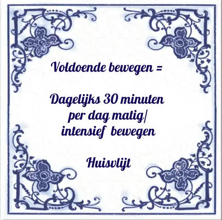 voldoende bewegen