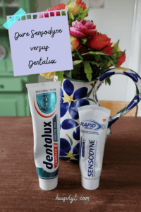 tandpasta voor gevoelige tanden