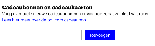 cadeaukaart bol.com