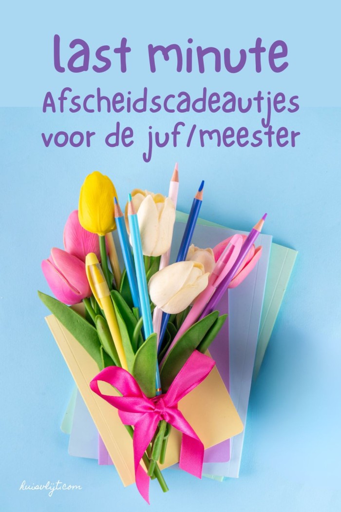 afscheidscadeautjes voor de juf/meester