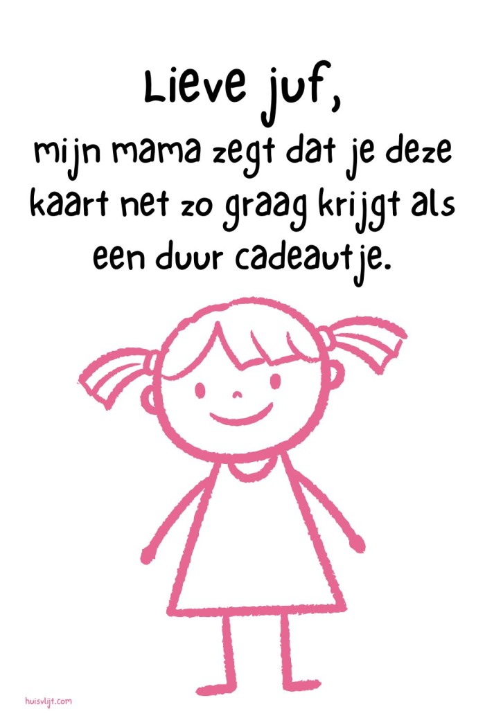 last minute afscheids cadeautje juf