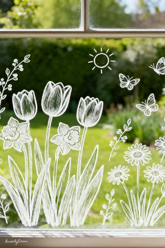 11 Eenvoudige ideeën voor voorjaars decoratie raam! 6 thuisdecoratie voorjaar