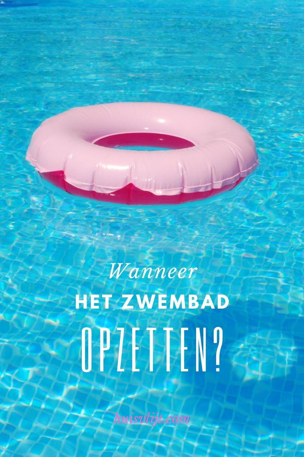 zwembad opzetten