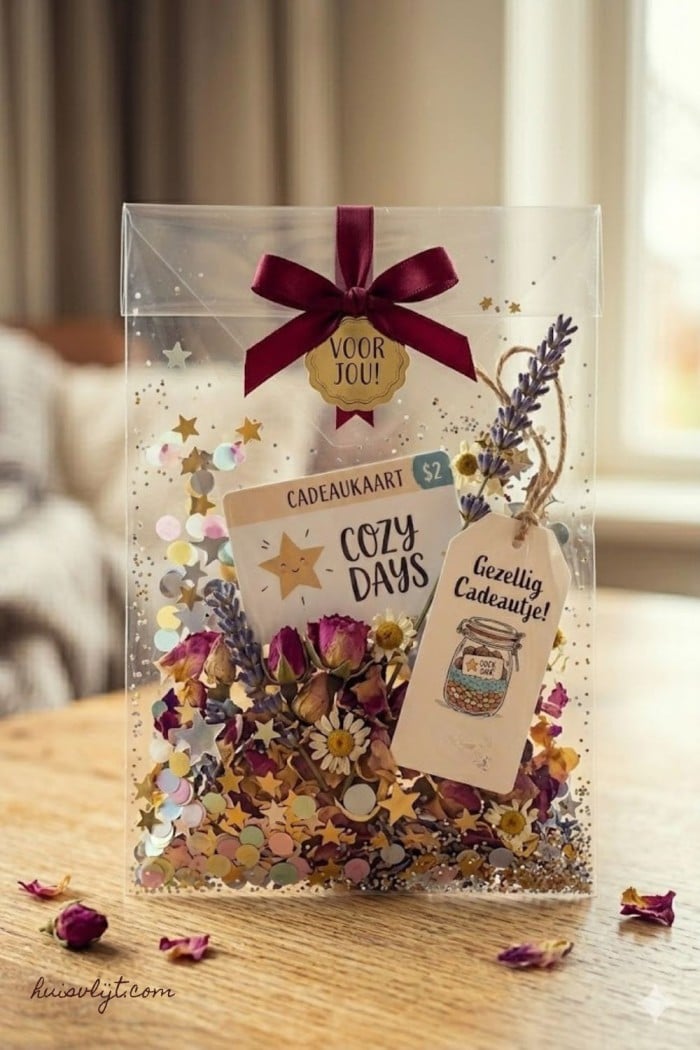 cadeaukaart inpakken verjaardag