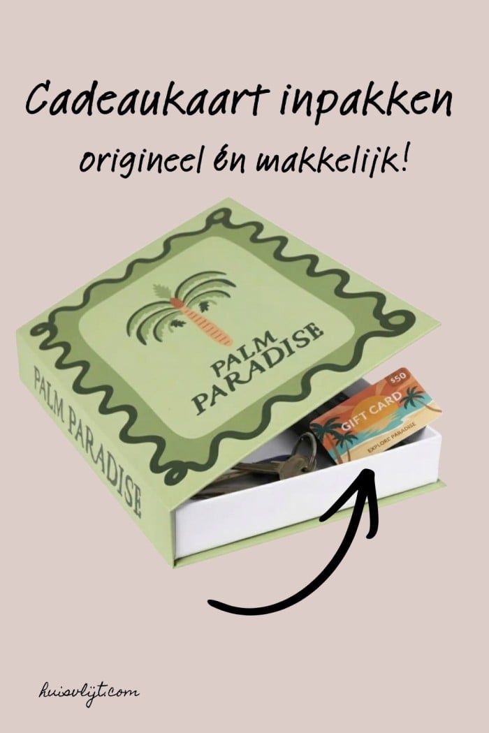 cadeaukaart inpakken