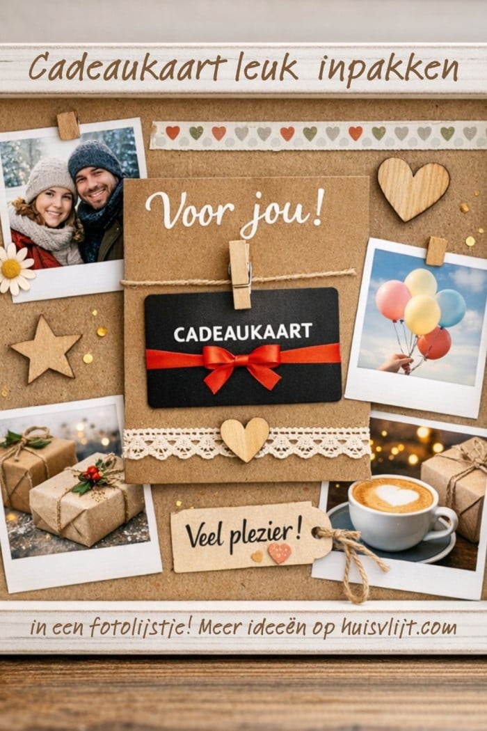 kadobon inpakken