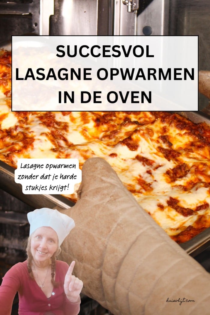 lasagne opwarmen
