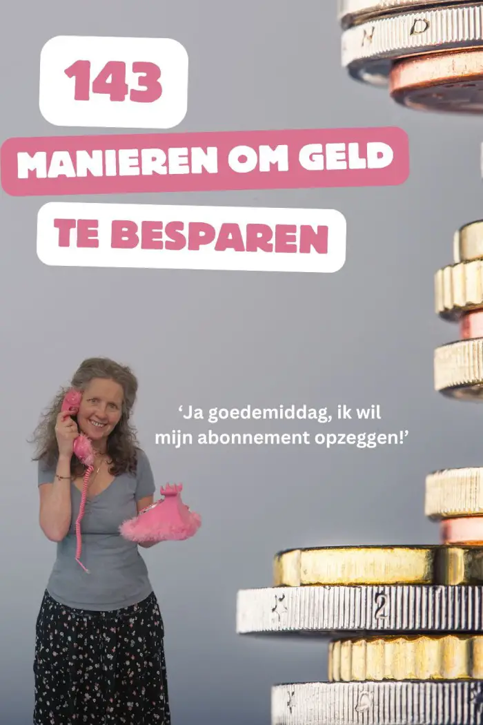 manieren om geld te besparen