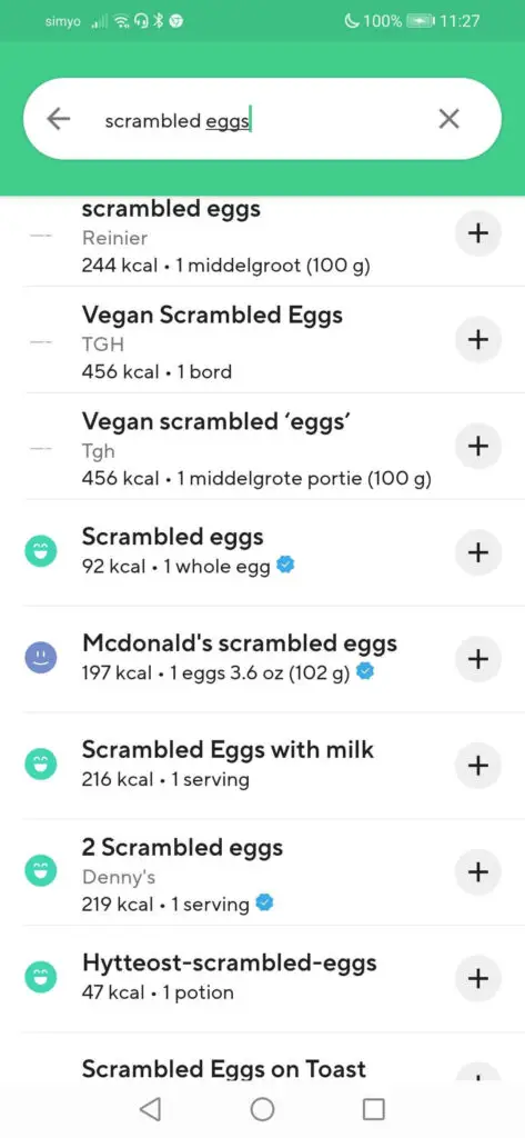 scrambled eggs