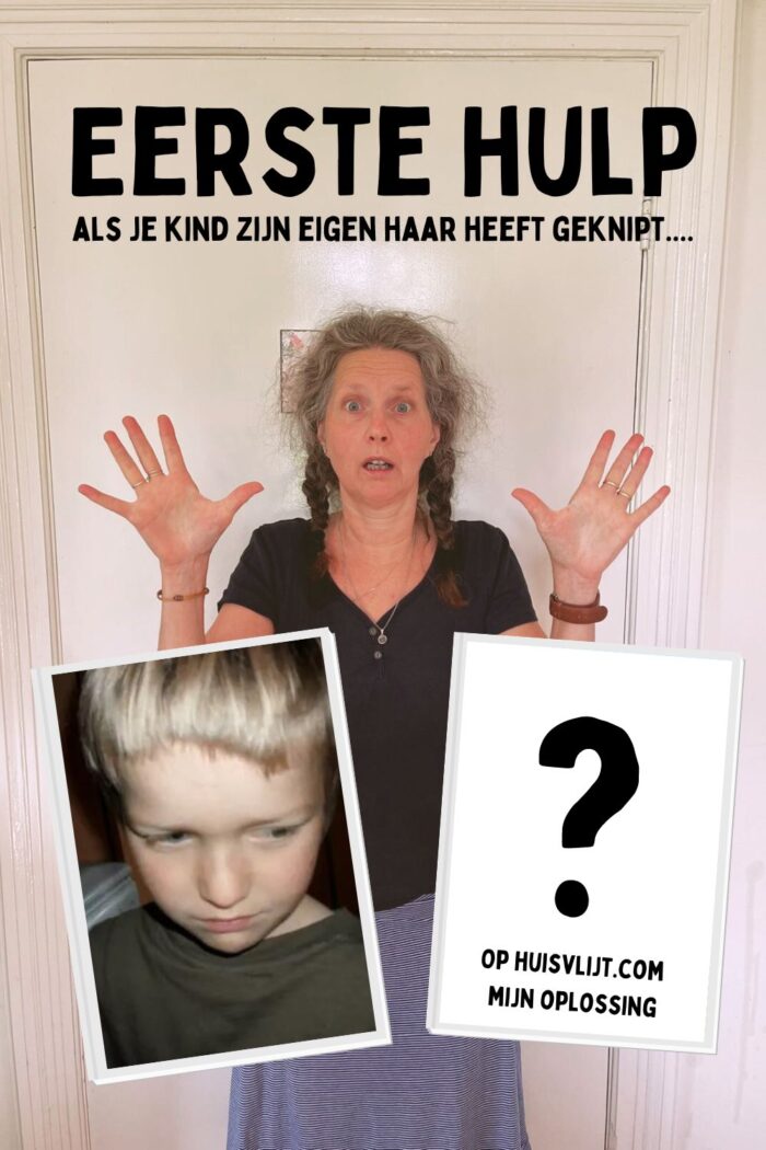 kind haren zelf geknipt